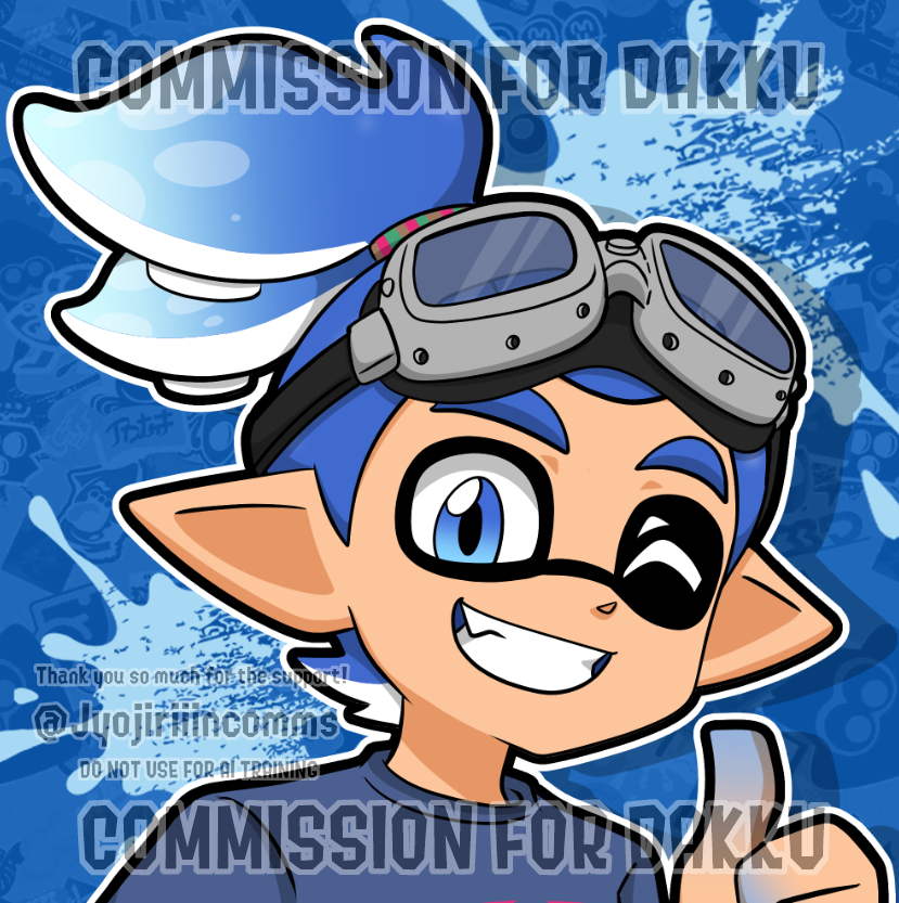 Another Splatoon Icon c0mmission done for <a href="/Dakkuringu/">Dakku 💙💜 🦑🏳️‍🌈</a> 
Thank you so much again! 💖✨🙇‍♀️

if you're interested, please fill out the form here: form.jotform.com/jyojiriiincomm…

Thank you so much for the support! ☺️❤️
#Splatoon #Splatoonart #Splatoonoc