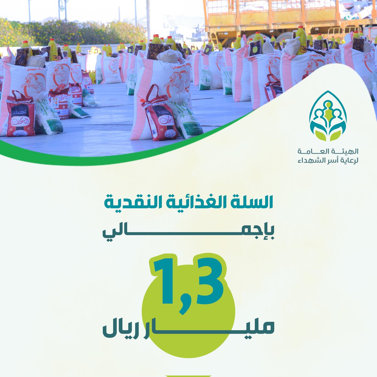 Alshohadaayemen's tweet photo. 🟥عاجل| بإجمالي مليار و300 مليون ريال…
الهيئة العامة لرعاية أسر الشهداء تعلن صرف السلة الغذائية النقدية لأسر الشهداء والمفقودين

أعلنت الهيئة العامة لرعاية أسر الشهداء، اليوم الخميس، صرف السلة الغذائية النقدية لأسر الشهداء والمفقودين، بإجمالي مليار و300 مليون ريال، في عموم المحافظات.

وأوضحت الهيئة أنه جرى خلال الأيام الماضية تدشين السلة الغذائية الرمضانية العينية في أمانة العاصمة ومراكز المحافظات، فيما تم صرف السلة الغذائية الرمضانية النقدية لبقية مديريات المحافظات عبر الحوالات السريعة، بواقع 23 ألف ريال لكل أسرة،بإجمالي مليار و300 مليون ريال، في عموم المحافظات.

ونوهت الهيئة بأن عملية صرف السلة الغذائية النقدية بدأت صباح اليوم الخميس 2 رمضان، الموافق 19 فبراير 2026م، عبر الحوالات السريعة.

ويُعد مشروع السلة الغذائية من المشاريع الموسمية التي تقدمها الهيئة لأسر الشهداء والمفقودين، ضمن برامج الدعم والرعاية الشاملة، وبما يسهم في تلبية احتياجاتهم الأساسية وتحسين ظروفهم المعيشية.

#شهداؤنا_عظماؤنا 
#رمضان 
#شهر_التقوى_والجهاد