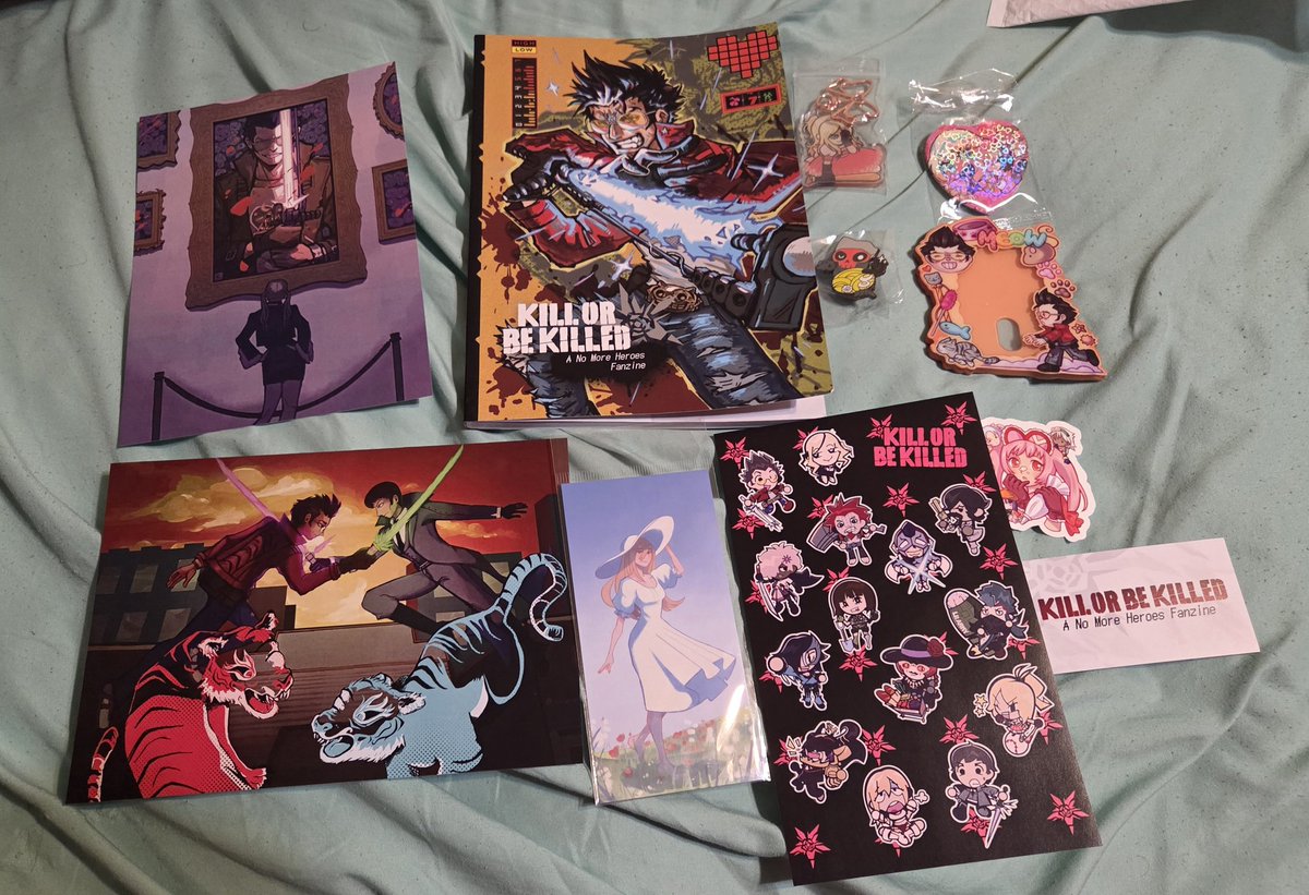 Shoutout to <a href="/NMHZINE/">KILL OR BE KILLED ZINE</a> for my order! Happy to support this collab and get some goodies for one of my favorite games of all time 🫡