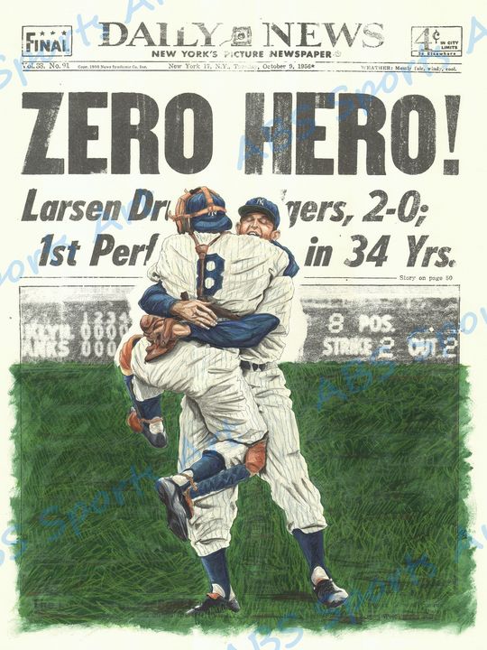 Art of the Day! "Don Larsen Perfect Game Art Print". Buy at: ArtPal.com/abssportsart?i…