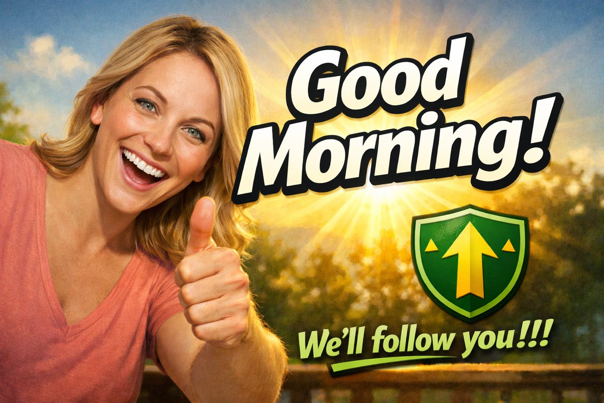Reply guy?

Just say "Good Morning"

We'll follow you!!! 🔰