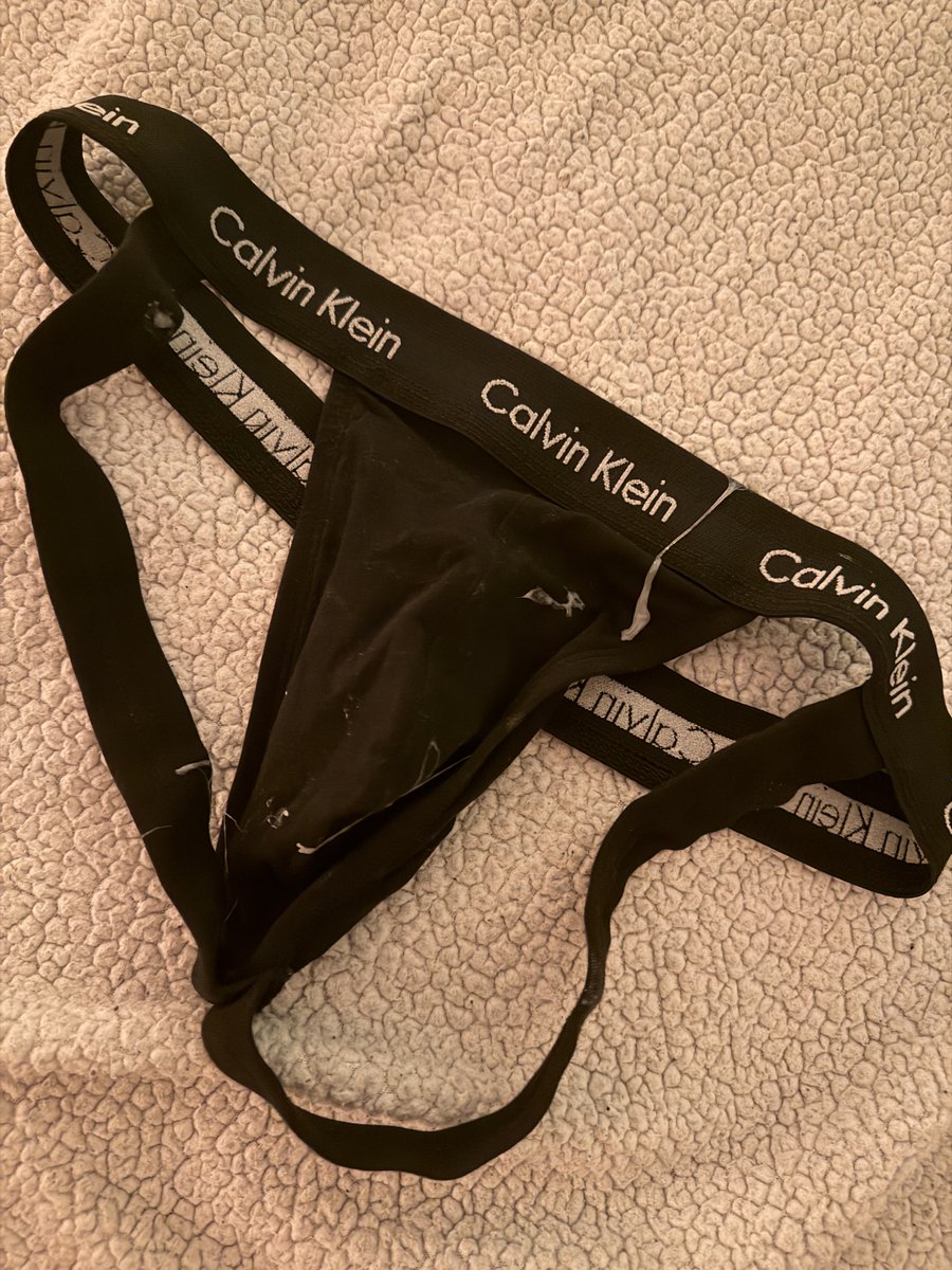 broafterdark's tweet photo. sending oomf a jockstrap 😈 felt good to empty my balls on them - might need to add another load, gotta lot on blanket 😋 https://t.co/X4iOUJCUzV