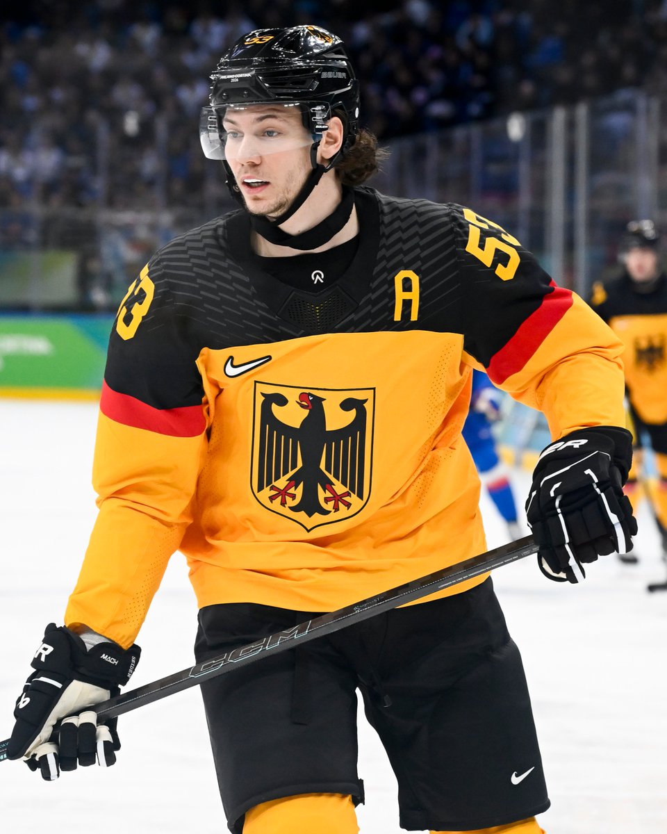 DetroitRedWings's tweet photo. Proud of you, Mo! 🇩🇪

In 5 games, Seider recorded 2 assists, was a +2, and played the most minutes (131:22) of any player at the Olympics thus far. https://t.co/zklfcMG8uG