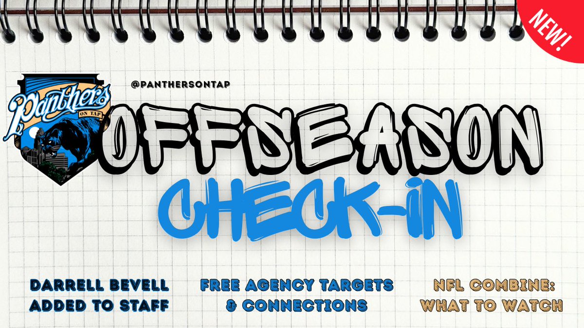 The gang’s all back together!

Tap in Thursday at 9 pm as we talk Panthers offseason: 

🍺 Darrell Bevell joins staff
🍺 Free agent targets
🍺 Roster management
🍺 NFL Combine primer 

🎙️: <a href="/curtis_rauen/">Curtis Rauen</a> <a href="/NotDaveCanales/">Not Dave Canales</a> <a href="/rickyboboddy/">Ricky Raines</a> 

📺: youtube.com/live/Hk1vskfz2…