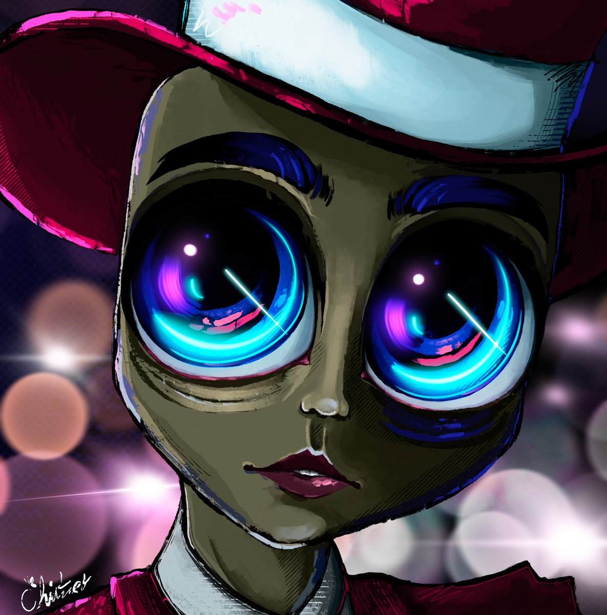Chinter_BF's tweet photo. "Eyes On You"

Took a break from more intricate projects and created this quick painting-sketch of Alex Newtron. https://t.co/zGPes4OxmQ