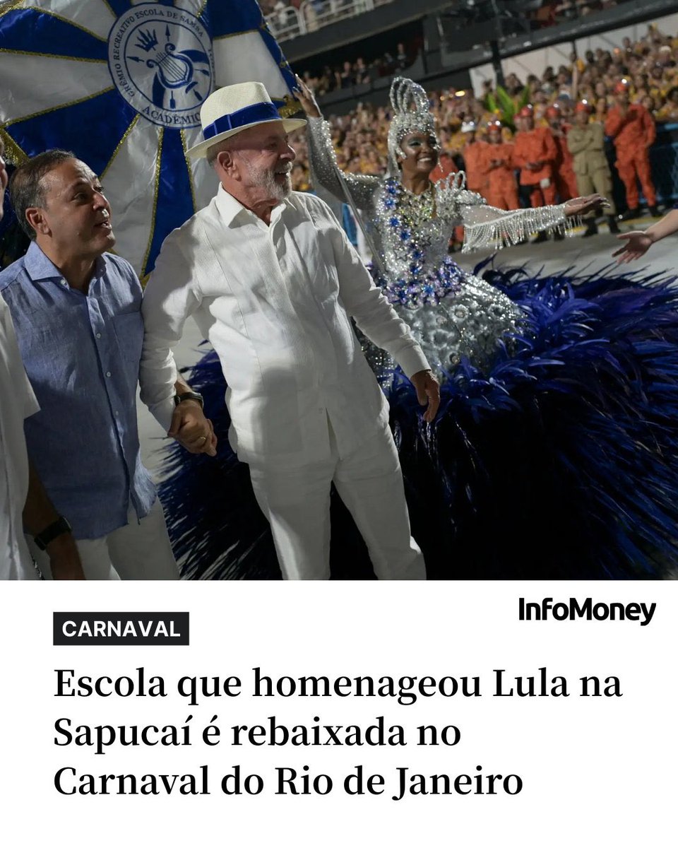 LeoCampello3's tweet photo. Espero q a escola Acadêmicos de Niterói fique nos ostracismo por 100 anos, pra aprender a merda q fez em:

- Cometer crime eleitoral 
- Propaganda antecipada
- Falar mal da Família 
- Falar mal de religião
- Utilizar Dinheiro Público pra homenagear um Ladrão Confesso.

Caiu!👏 https://t.co/1Doq7UfTwk