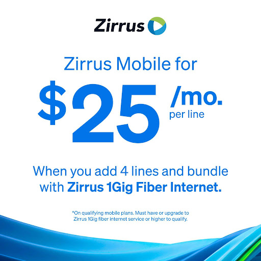 getzirrus's tweet photo. Fewer bills. More savings. Bundle mobile with internet for just $25/month per line. Plus, free home delivery and setup. https://t.co/p5WwkkmU1X