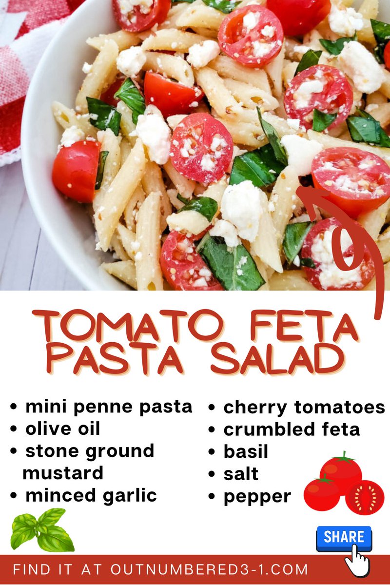 Tomato Feta Pasta Salad