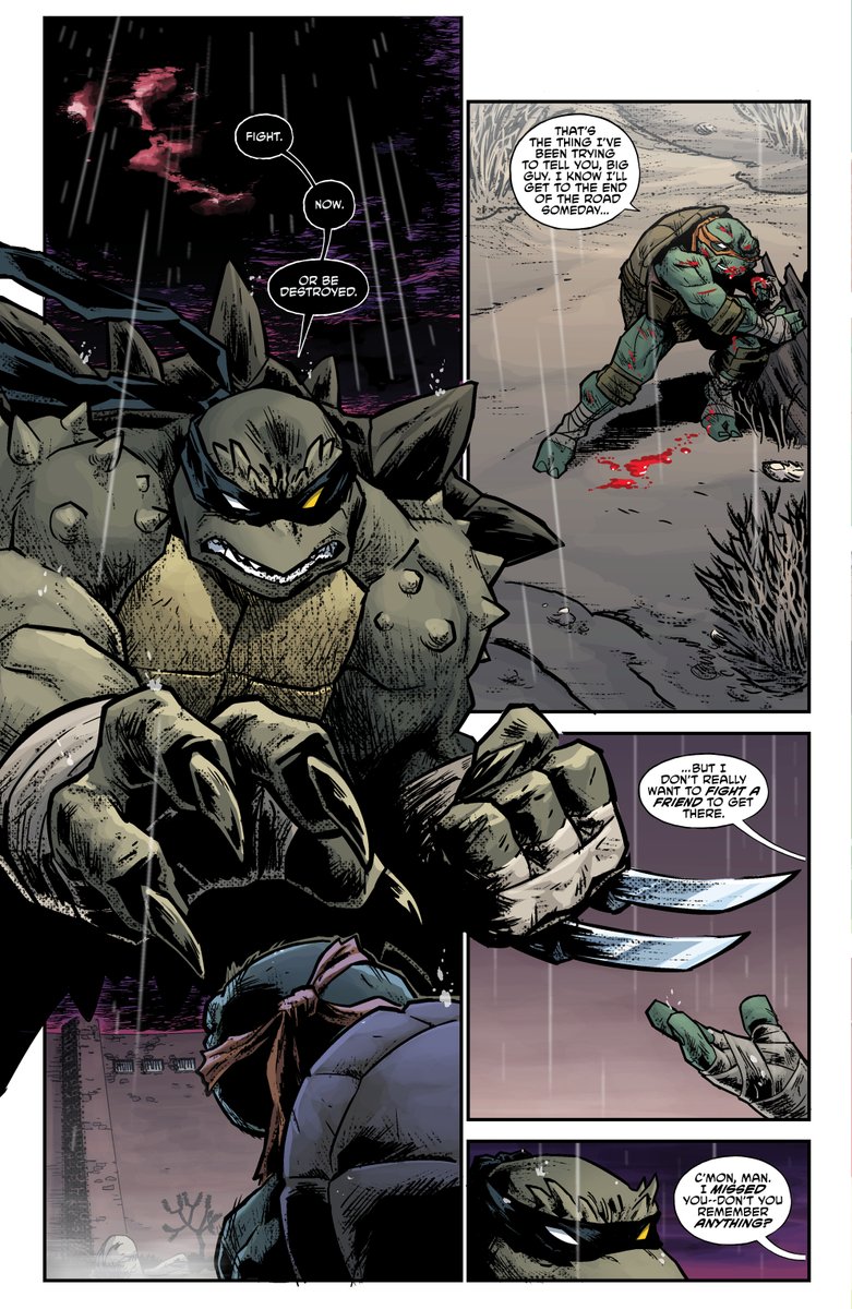IDWPublishing's tweet image. The #BattleNexus concludes with the most devastating fight yet. #Michelangelo vs long thought dead: #Slash!

If Michelangelo falters, it’s all over. Especially when the big bad battle master has one final hand to play…

#TeenageMutantNinjaTurtles: Battle Nexus #5 is at LCS!