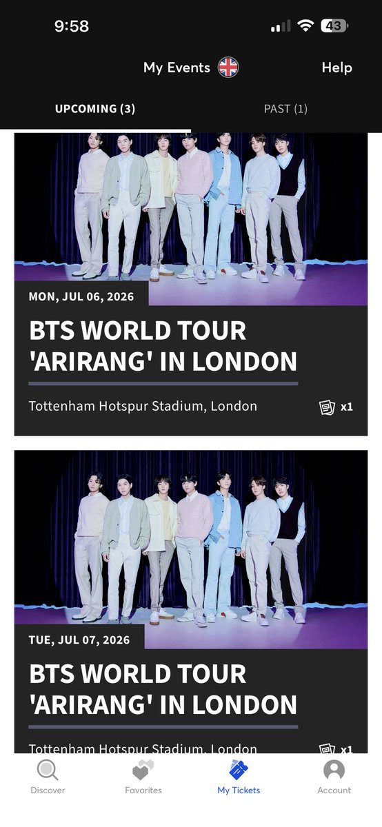 sarah⁷ is seeing bts! tweet media