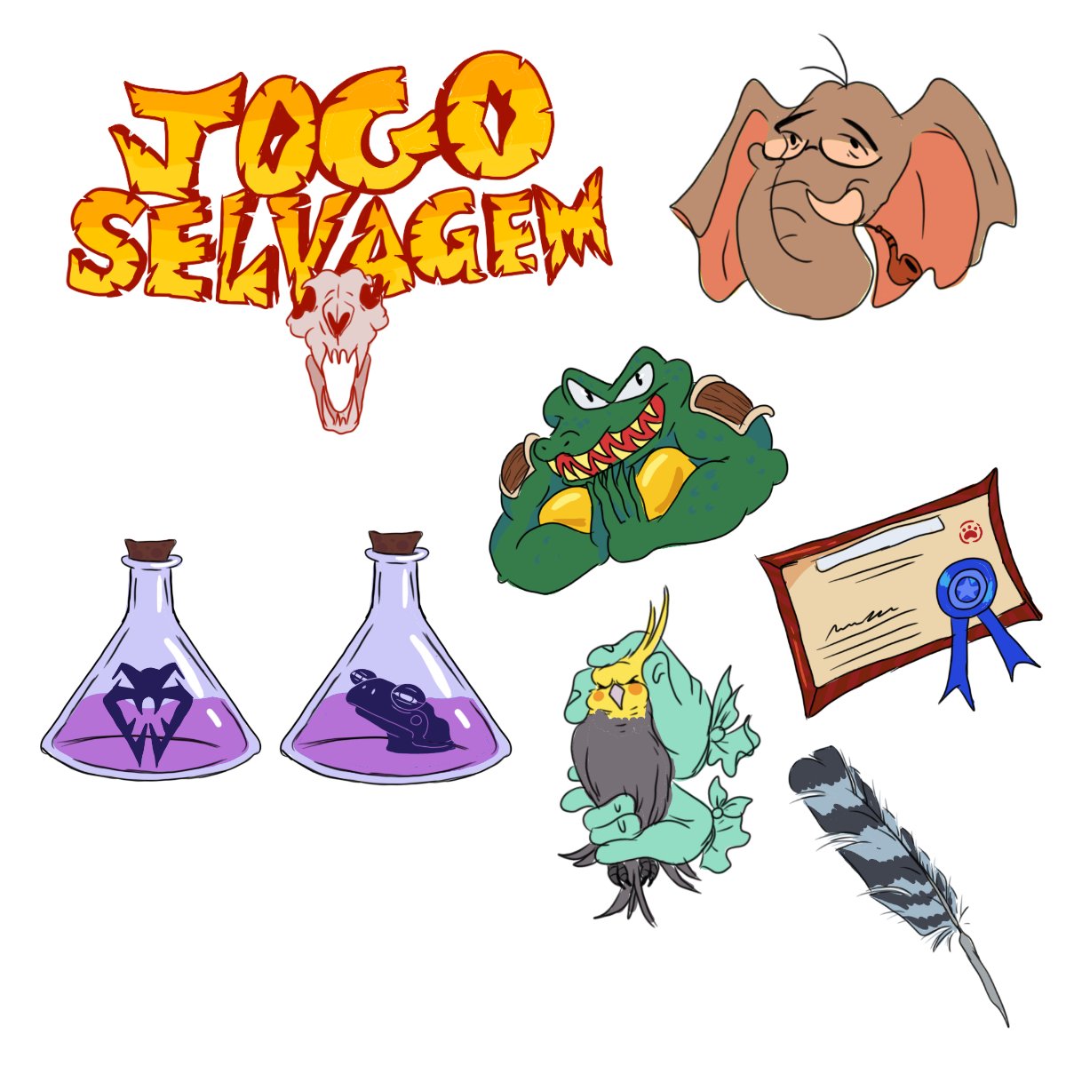 AlissonDGuilhe1's tweet image. Artes que fiz pra um jogo de cartas do meu irmão (coisa de faculdade)

Essa vai pro meu portfólio hehe