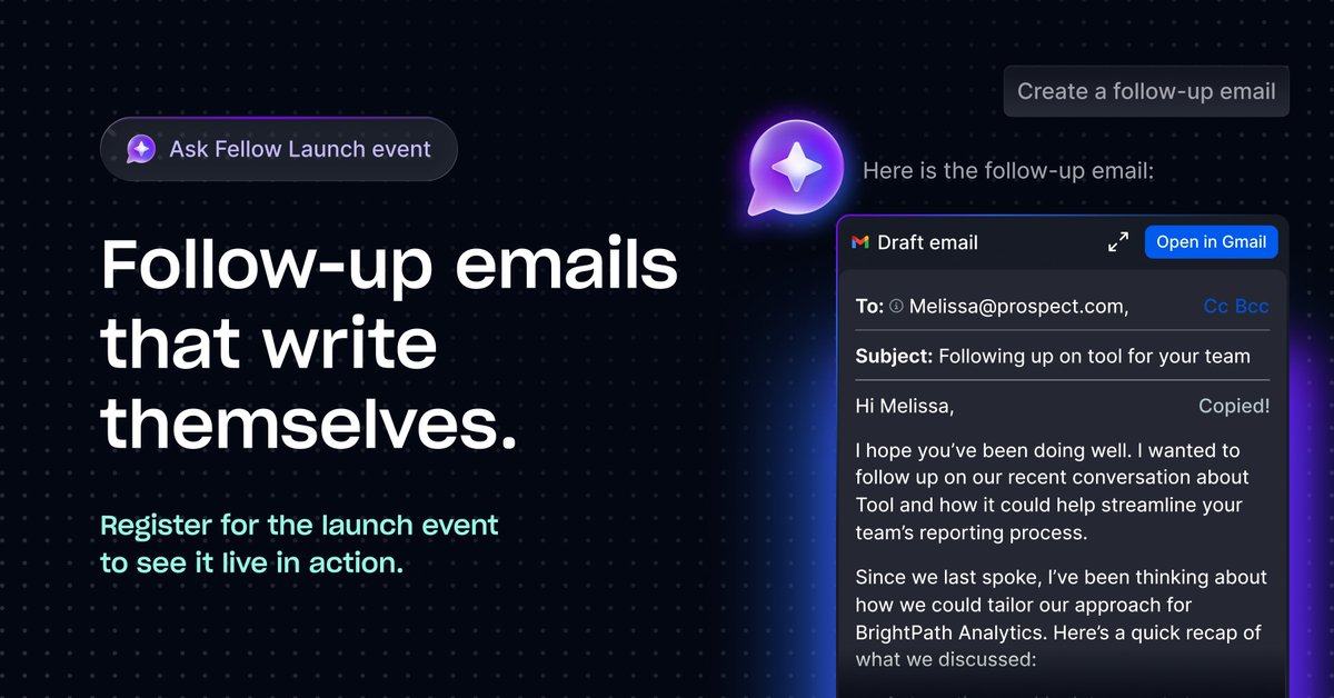 Fellow - AI Meeting Assistant tweet media