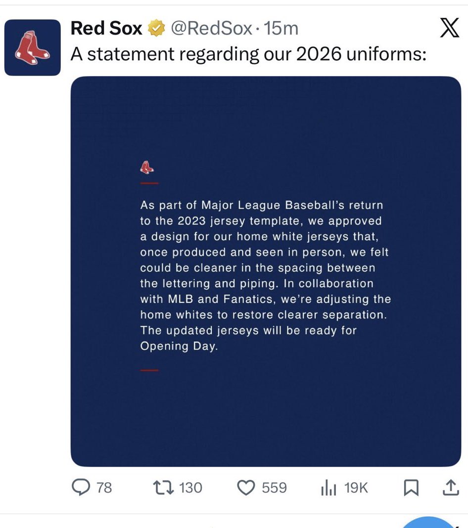YankeeWRLD's tweet image. Fanatics made the Red Sox delete the original so they’d sound better 💀💀