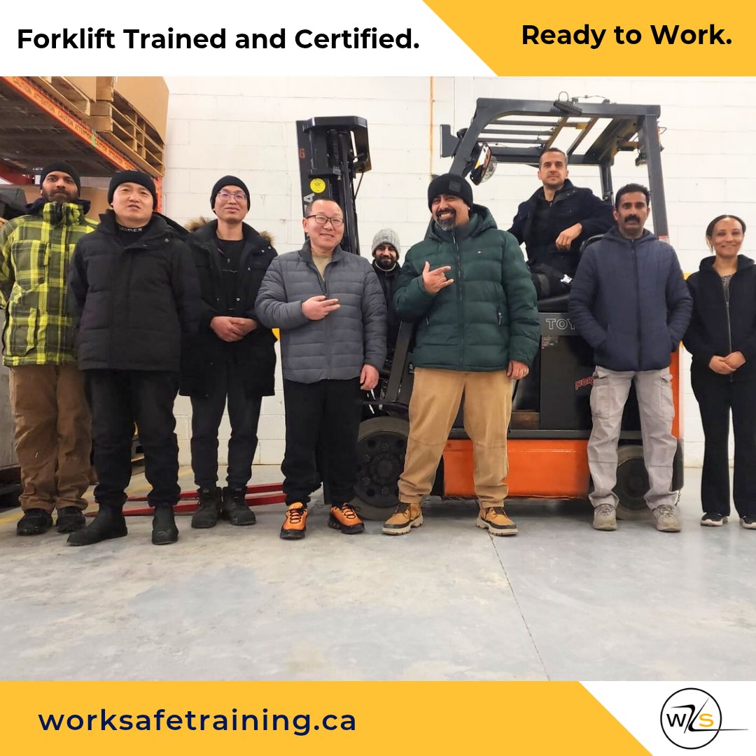worksafetrain's tweet image. Your next paycheck starts here.
Hands-on forklift training that’s job-ready, employer-trusted,  award-winning. Learn the skills that get you hired fast
✅ Real forklifts
✅ Real confidence
✅ Real certification
🔗 worksafetraining.ca
#JobReady
#ForkliftTraining
#SkilledTrades