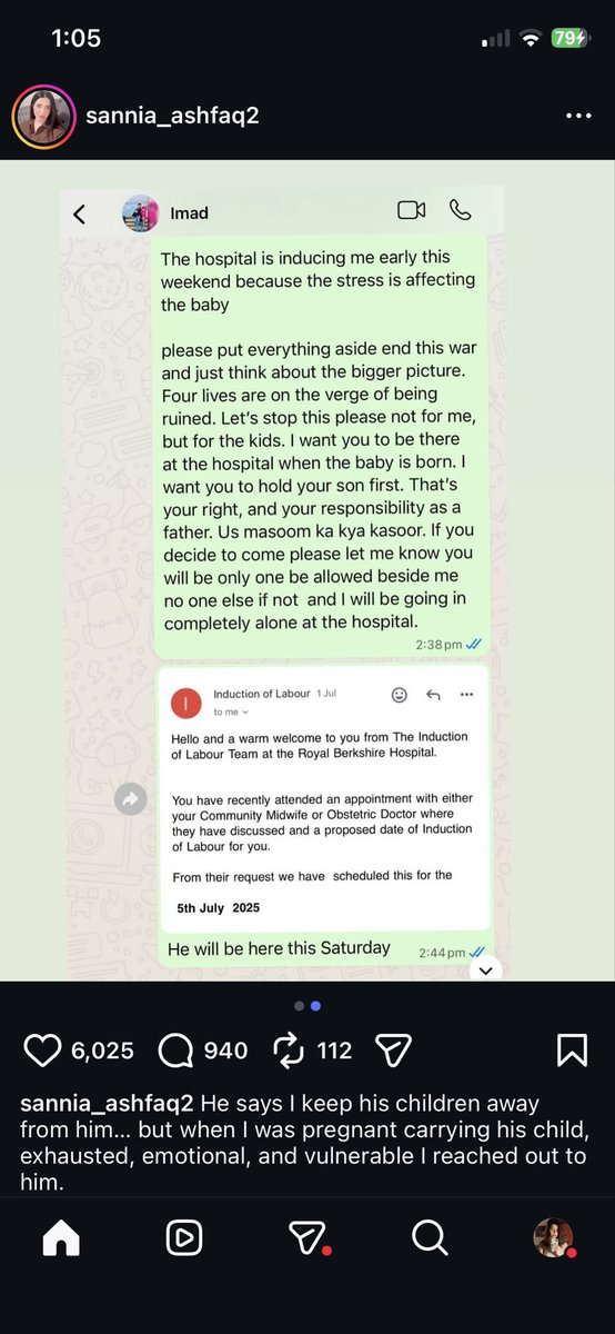 BakwasNaKarain's tweet photo. A pregnant woman begging her unfaithful husband to be there to pick their child after birth and man replying with a legal notice type threat….How insensitive and pathetic…I don’t curse people but God knows it broke my heart for kid and mother…💔
SACK IMAD WASIM @IsbUnited https://t.co/12dVBViQs0