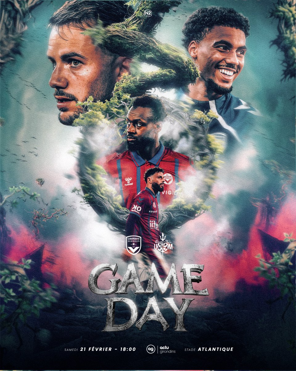 ActuGirondins's tweet photo. 🏰 Bordeaux à l'assaut du trône de National 2 !

🆚 | Saint-Malo
🏆 | National 2 - Journée 19
🏟️ | Stade Atlantique (Bordeaux)
🕦 | 18h00
📺 | @tv7_sudouest 
📻 | @foreverlaradio 
🎨 | @yosssko 

𝗤𝘂𝗲𝗹𝘀 𝘀𝗼𝗻𝘁 𝘃𝗼𝘀 𝗽𝗿𝗼𝗻𝗼𝘀𝘁𝗶𝗰𝘀 𝗽𝗼𝘂𝗿 𝗰𝗲 𝗺𝗮𝘁𝗰𝗵 ? 🎲 https://t.co/kga6V7yMPg