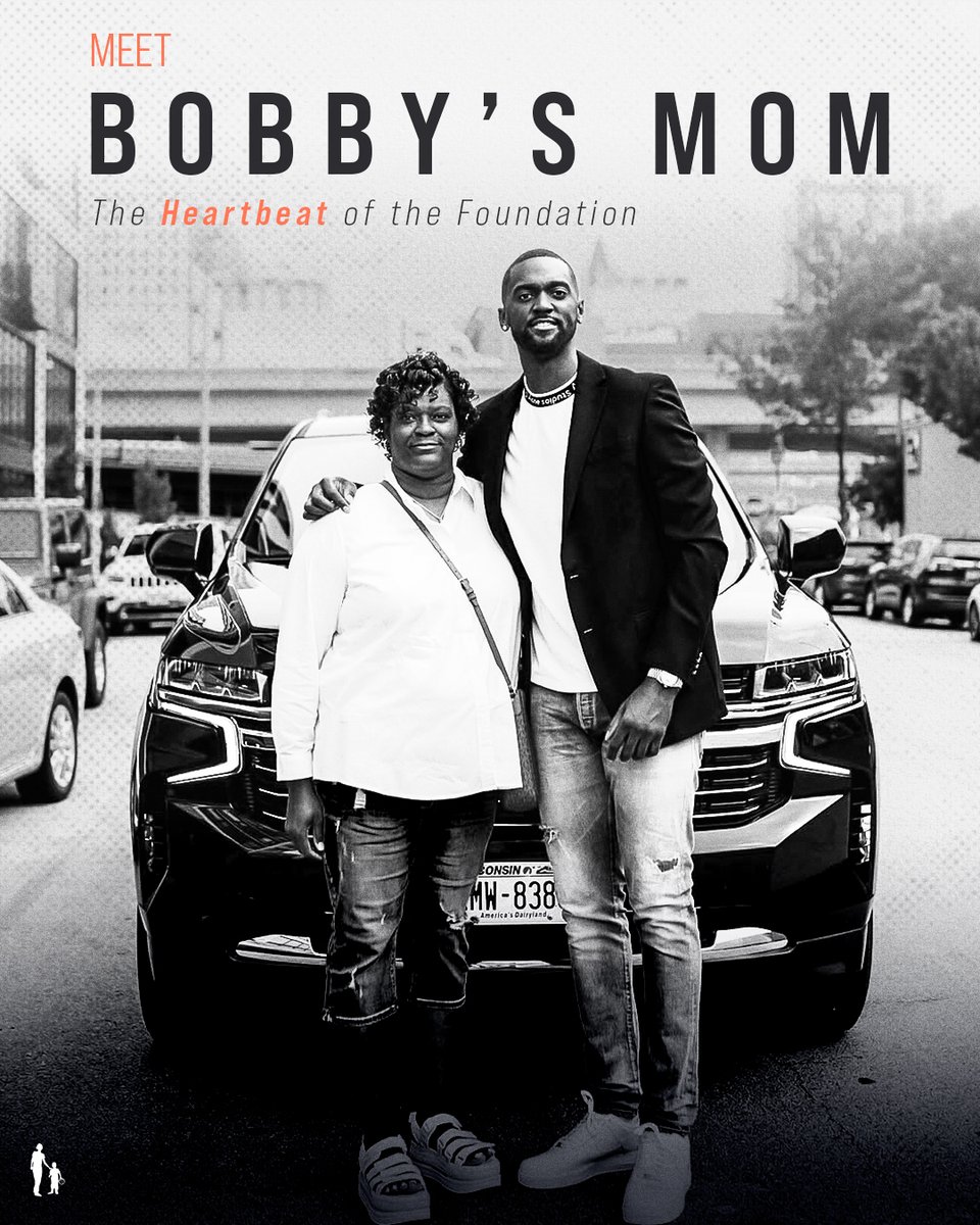 BobbyPortisFdn's tweet photo. ✨Meet the woman behind it all, Bobby's mom, Tina!✨

Bobby was inspired by his mom's hard work and dedication to create the Bobby Portis Foundation and give back to families with single parents ❤️

We love you, Tina! https://t.co/nRhJQtDgfb