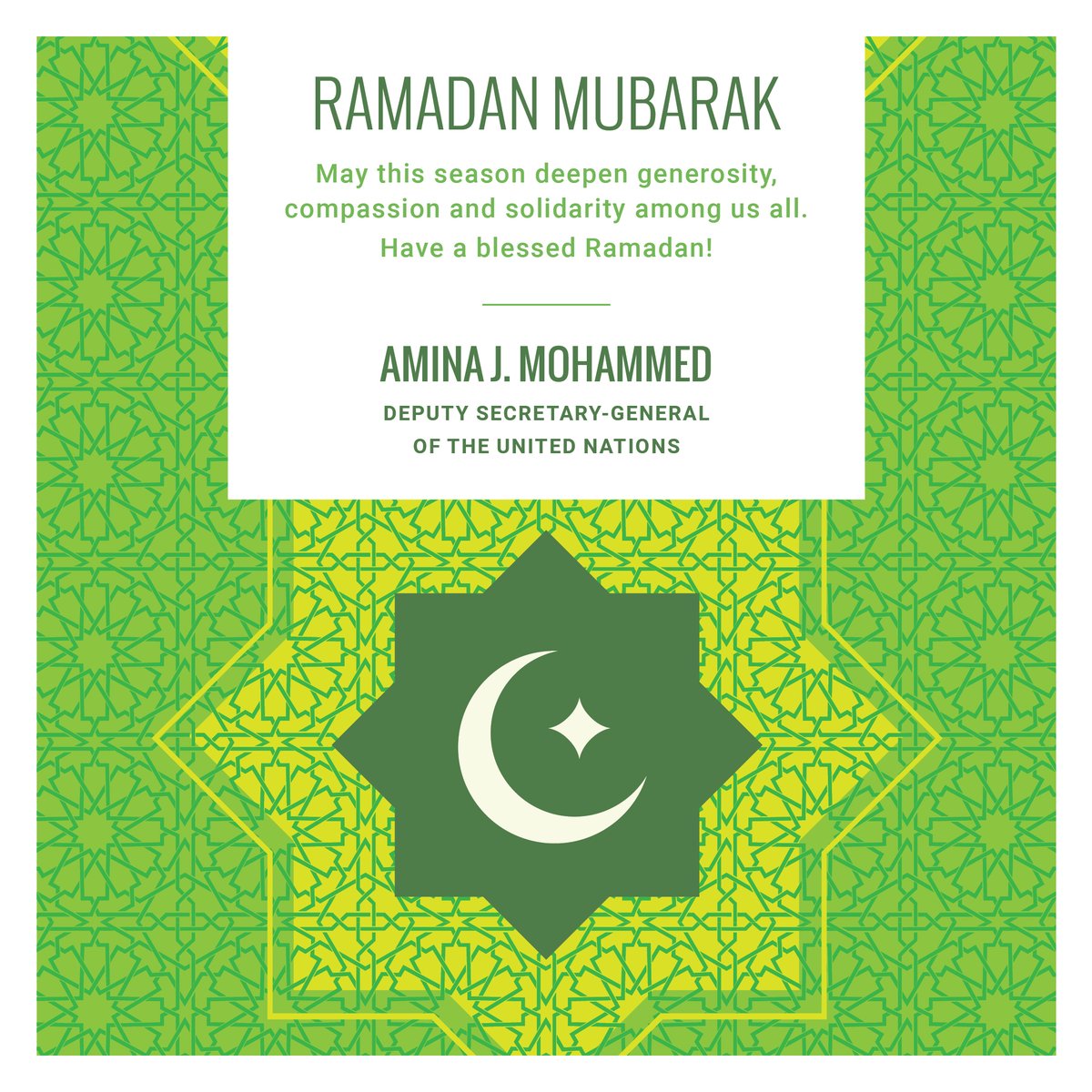 Amina J Mohammed tweet media