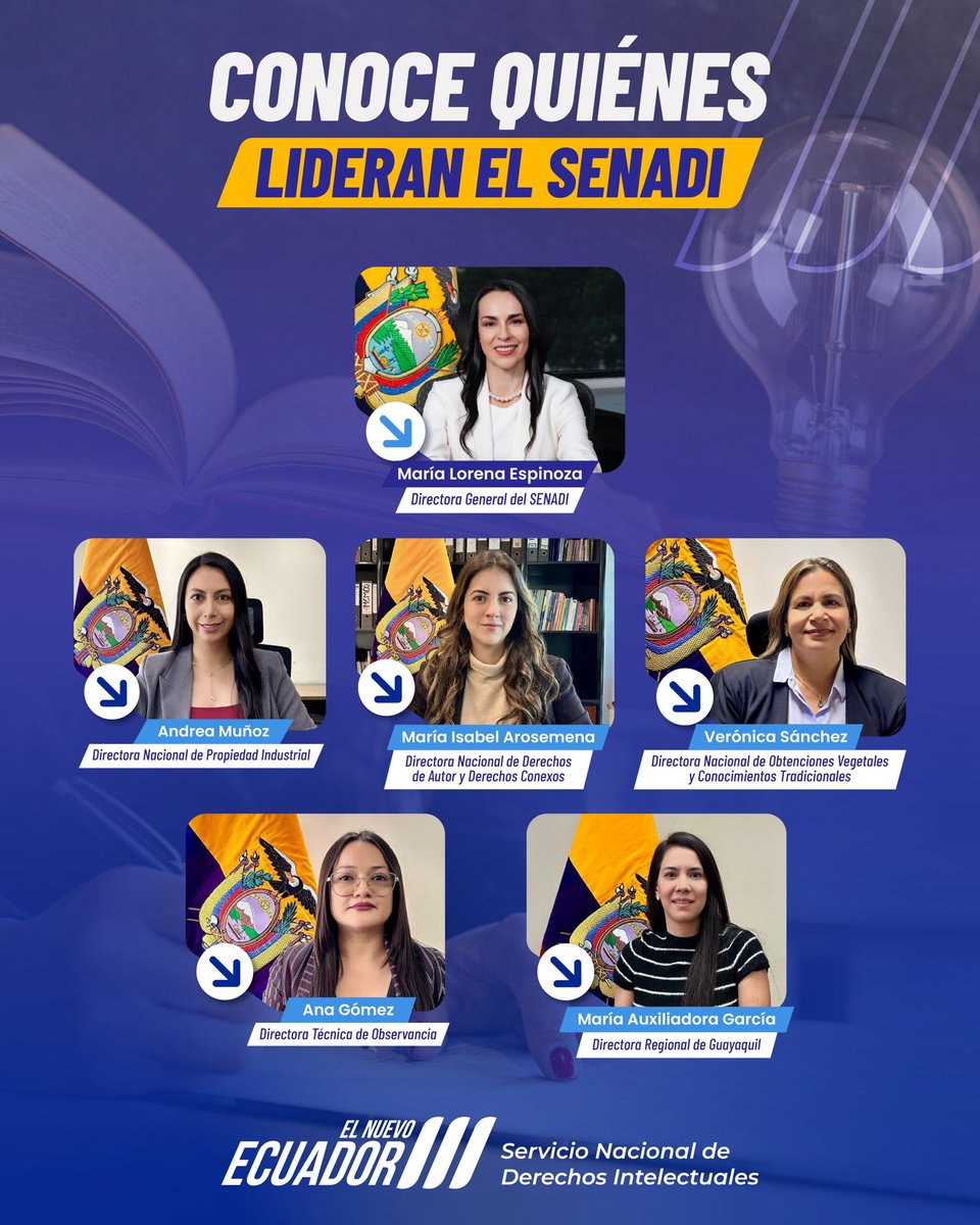 Servicio Nacional de Derechos Intelectuales 🇪🇨 tweet media