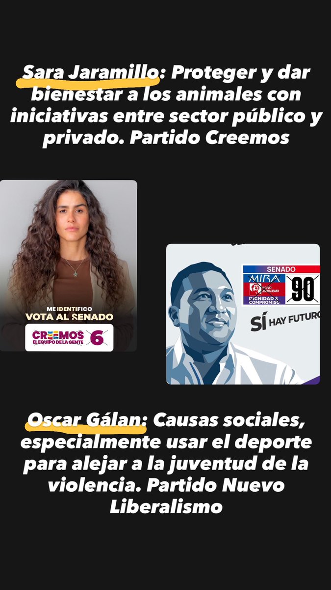 Daniela_C93's tweet photo. #DanielaInforma 
¿No quiere votar por los mismos al Senado? 
Conozca candidatos nuevos, preparados y los temas principales que van a mover en el congreso @dgomezco @saravetv @galanoscardavid @CharlesFiguero @Angelogravier @betzymz #Senado #Colombia #Elecciones2026 https://t.co/LOuI0J7fVH