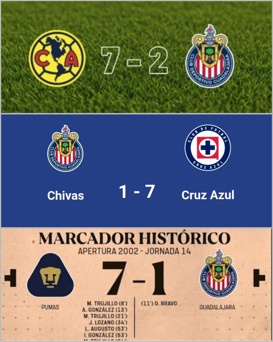 FanDeCruzAzul's tweet image. "Las Chivas nunca han hecho el ridículo como Cruz Azul" 

Las Chivas: