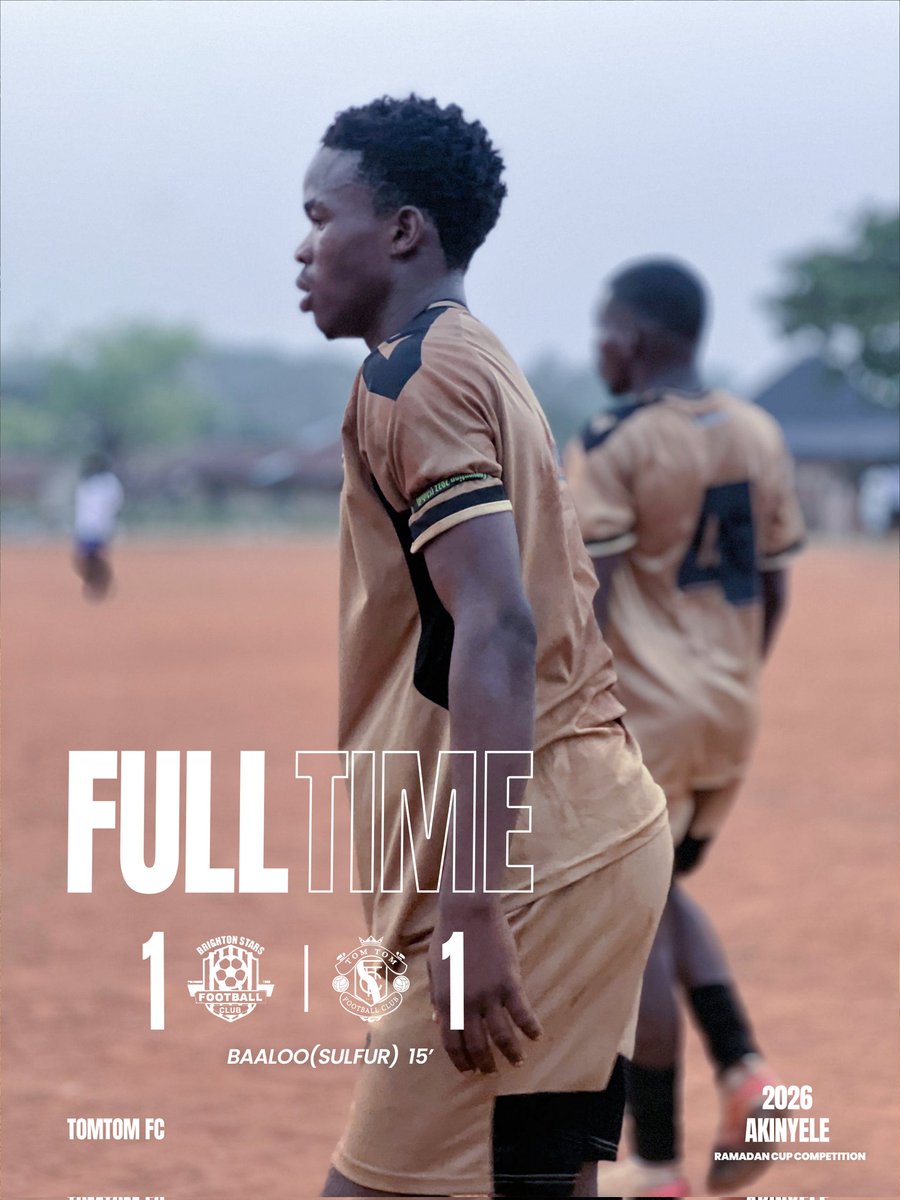 SPOILS SHARED 🟰

Baaloo struck at the quarter-hour mark, but the lead was cancelled out after the break.

All to play for in the second leg 🔄.