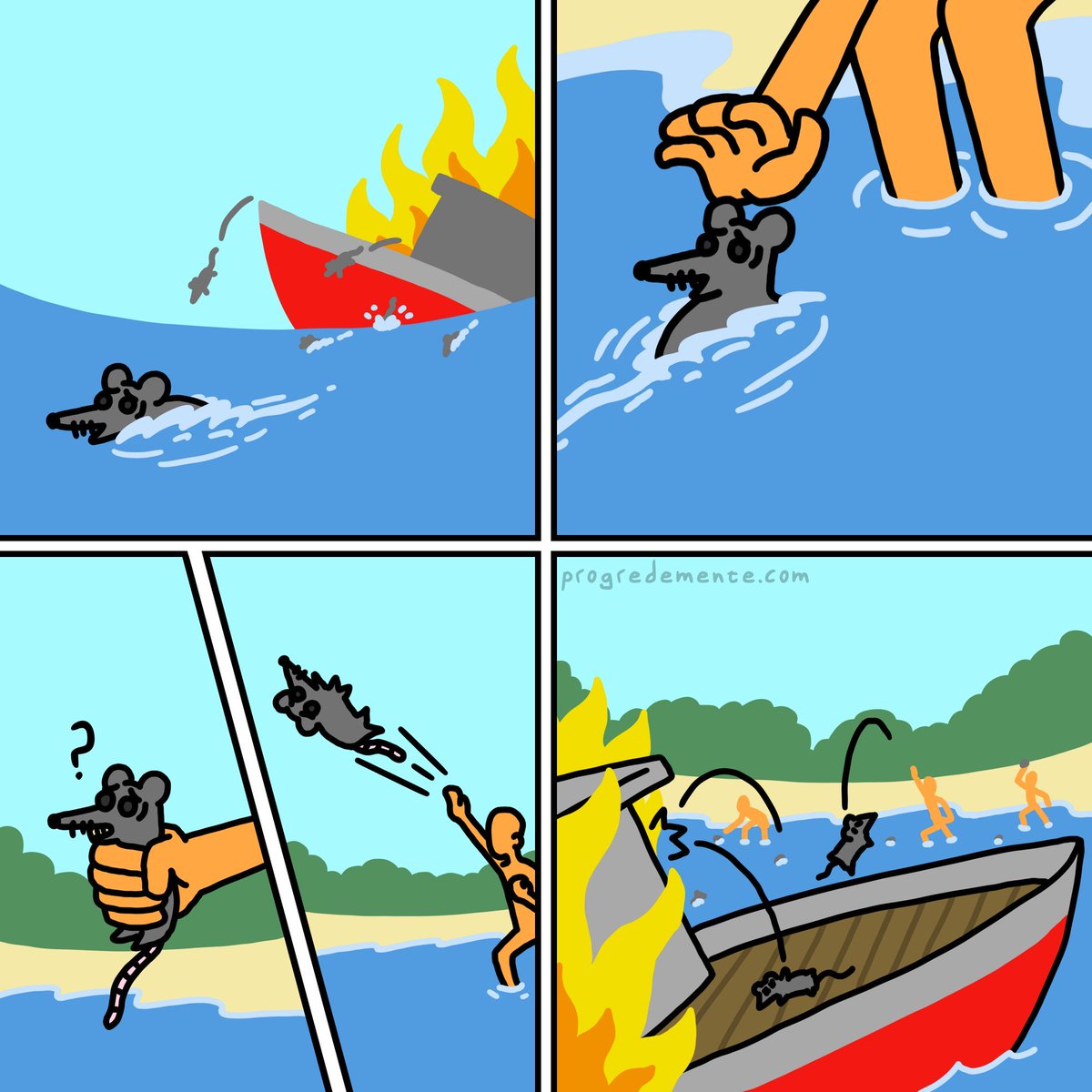 No no no ahora te quedas en el puto barco.