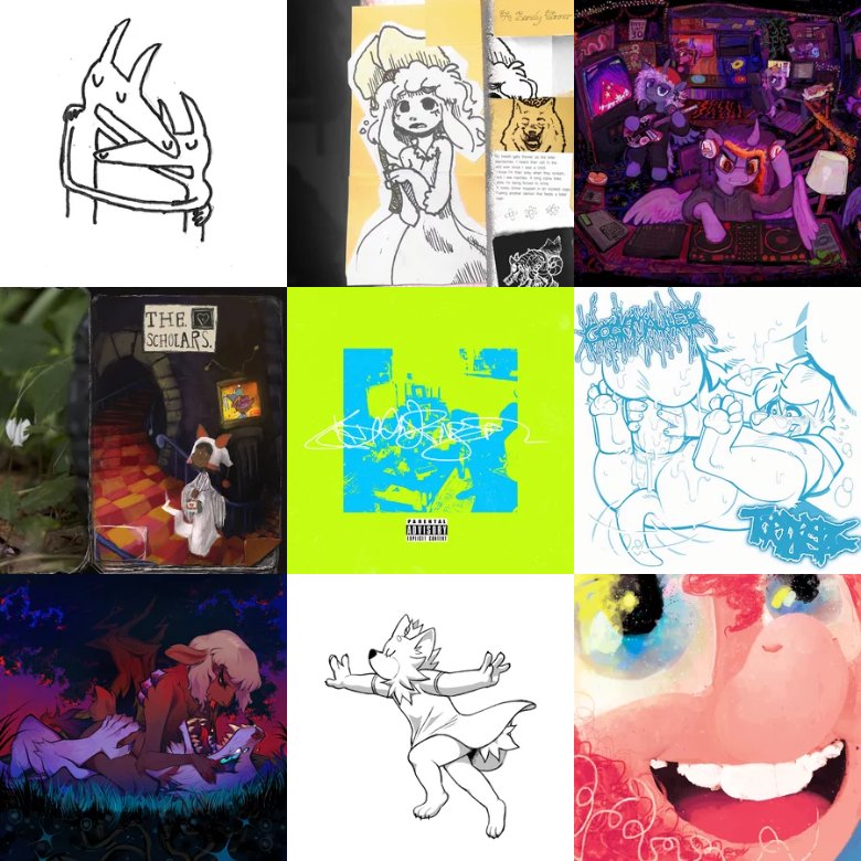 faggotinhos's tweet image. categoria: música de furry