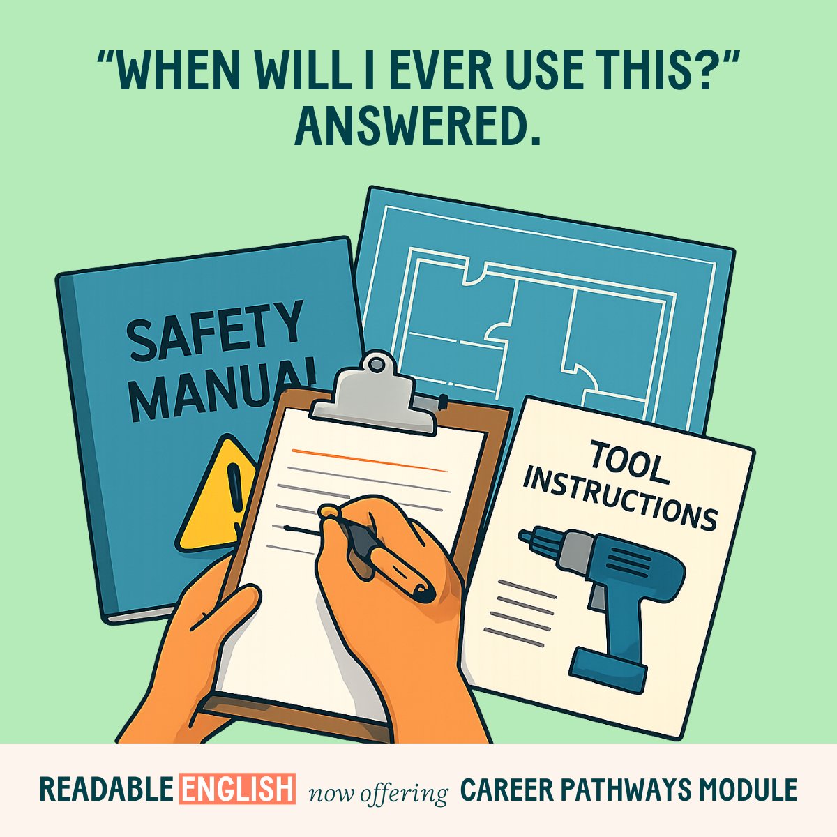 Students ask all the time: “When will I ever use this?”

Our new Career Pathways Module answers the question by embedding literacy instruction in real-world career topics. When reading connects to future goals, motivation skyrockets

#literacyjourney #careerpathways