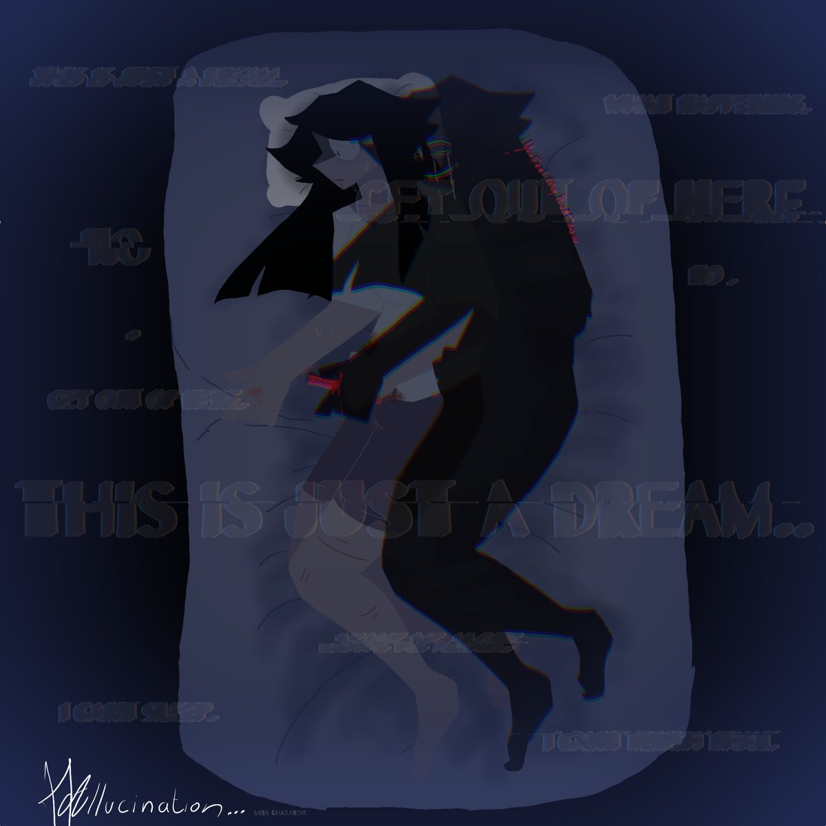 -i can't sleep correctly-
*Aiden"s Hallucination*
Time: 40 min.
Aiden// kaativerse katie
Dark face : aiden's shadow dream.
#kaativerse