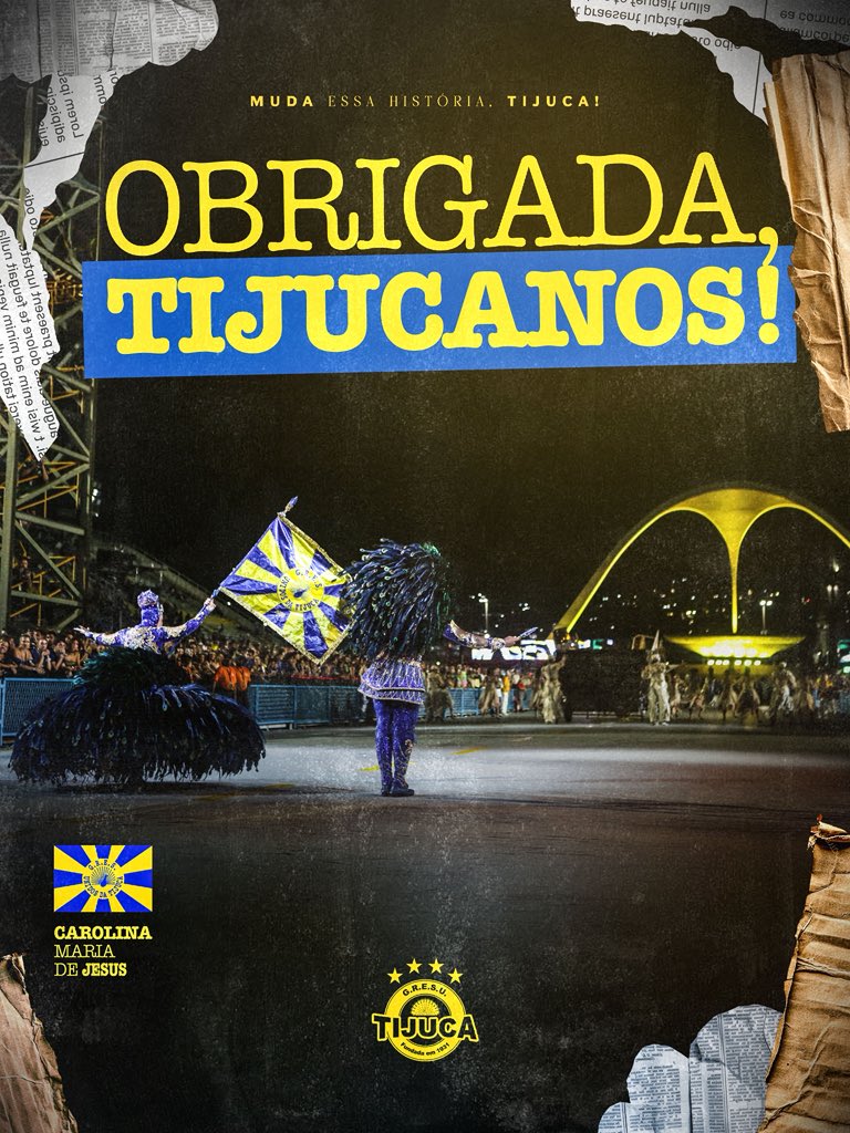 gresutijuca's tweet photo. O desfile passou, as notas vieram, o resultado não foi o que sonhamos, mas seguimos com o orgulho do que construímos juntos.

Cada ensaio sob sol ou chuva, cada fantasia vestida com amor, cada canto ecoando forte na Sapucaí, cada lágrima de emoção. Vocês foram gigantes. Vocês honraram a história da nossa Unidos da Tijuca com garra, entrega e paixão.

Carnaval é feito de ciclos, e a Tijuca sempre se levanta mais forte. Obrigada, tijucanos. Seguimos juntos, aprendendo, crescendo e preparando voos ainda maiores.