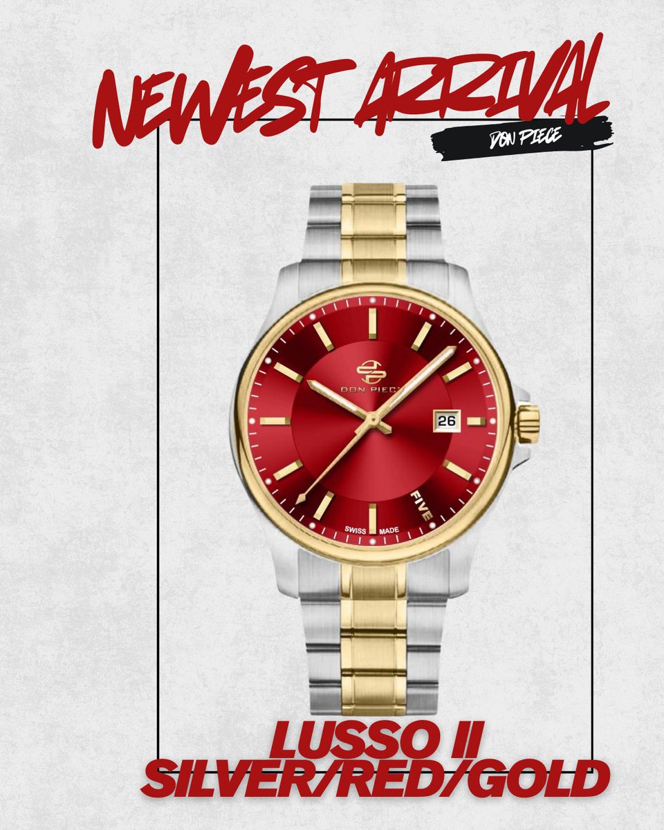 Newest arrival! Timepiece energy, statement finish. 🔥