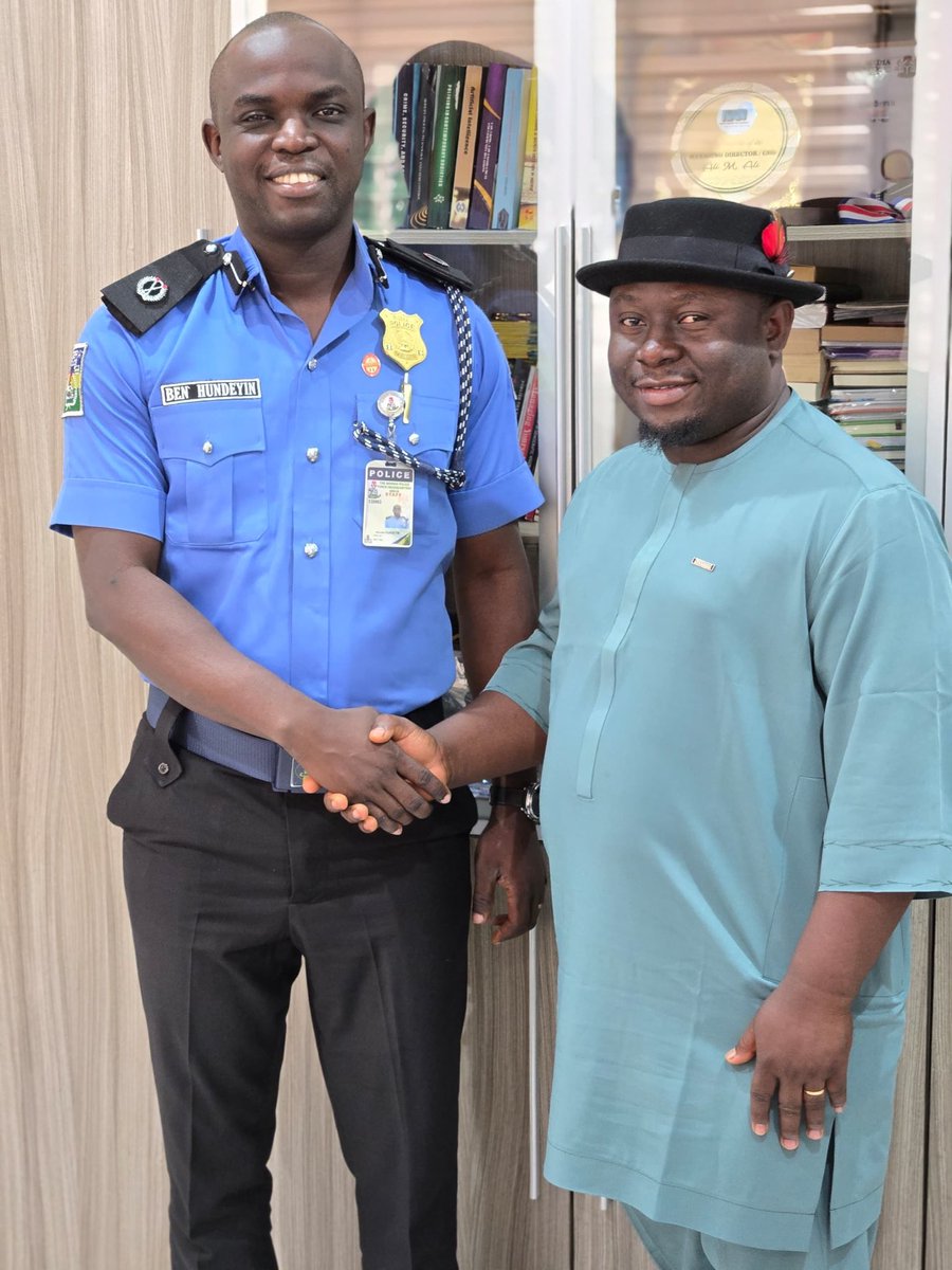 _ebikels's tweet photo. Earlier today, I visited the Police Force Public Relations Officer, ACP Benjamin Hundeyin, at Louis Edet House, Abuja. It was a wonderful opportunity to reunite and personally congratulate him on his well-deserved recent promotion. https://t.co/hTRvyrIbiP