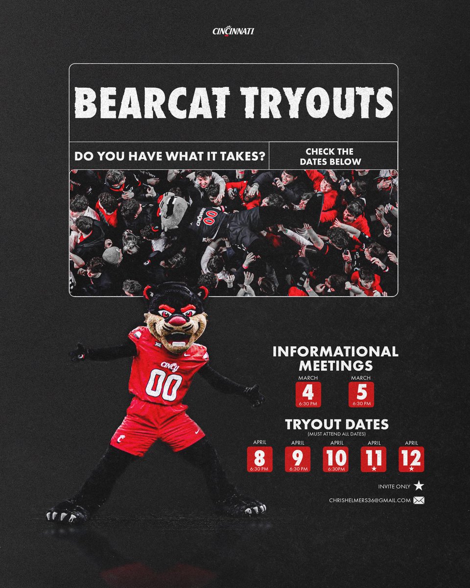 I want you. Yes, you! 🫵

Informational meetings coming up. Meet outside 5/3 by the Oscar Robertson statue. Be there‼️‼️