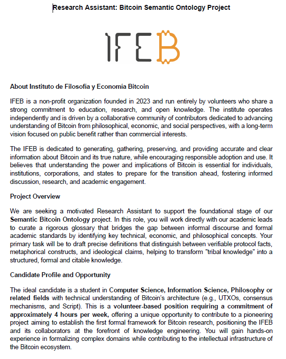 IFEBitcoin's tweet photo. ¿Quieres colaborar con el IFEB?

Compartimos por primera vez una oportunidad abierta para quien quiera postularse.

Si te interesa, escríbenos a ifeb@ifebitcoin.org https://t.co/C2Hg1009nw