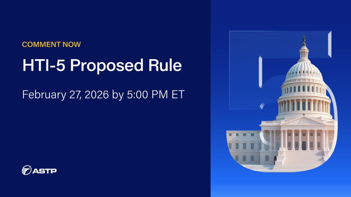 ONC_HealthIT's tweet photo. The HTI-5 Proposed Rule suggests removing 50%+ of certification criteria, saving health IT developers an estimated 1.4 million hours in the first year. πβ±οΈ Details: https://t.co/xa1XoPHQPq #HealthIT #HealthTech #HITPolicy https://t.co/5zodU1lSRb