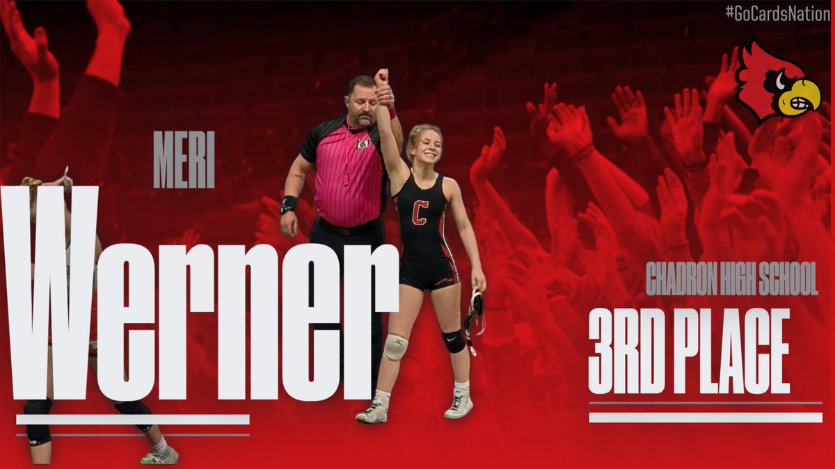 ChadronHS's tweet photo. Chadron High Girls Wrestling
State Championships
MERI WERNER - 3rd PLACE
Congratulations!!!!
#GoCardsNation https://t.co/gNHL9zYKWu