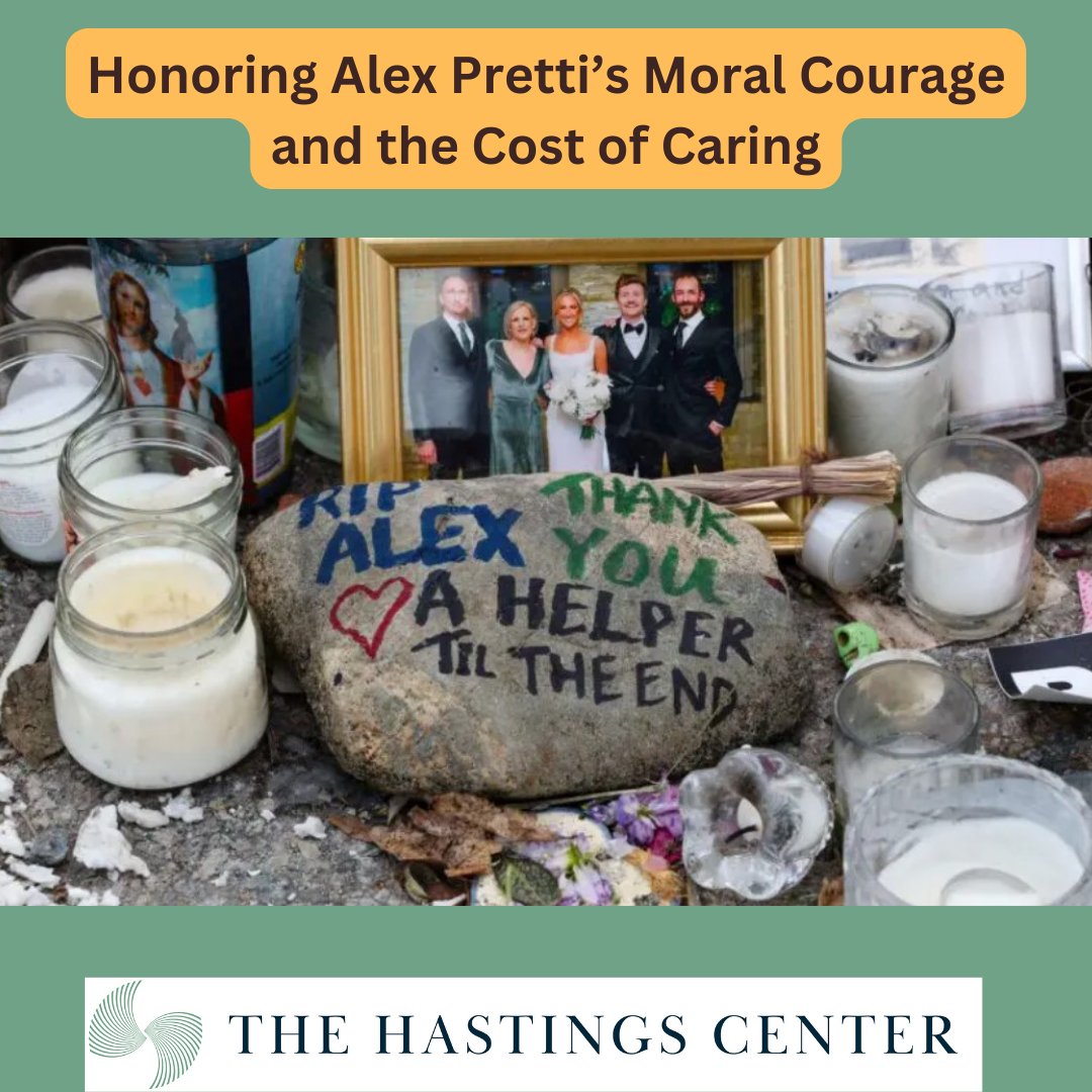 hastingscenter's tweet image. 🆕 NEW from Hastings Center Bioethics Forum: A moving essay honoring Alex Pretti’s moral courage — and the true cost of caring. 🕊️💙
authors: @cm_ulrich, @MaryDNaylor, @maqcurley

📖: bit.ly/4qFmKot

#Bioethics #Minneapolis #Nurses #ImmigrationEnforcement #AlexPretti