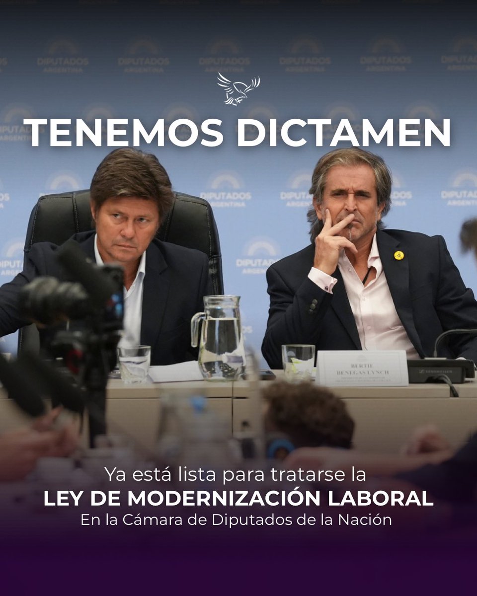 Dimos un paso clave.
Ahora vamos al recinto. 💪🏻💜

<a href="/JMilei/">Javier Milei</a> <a href="/lisandroalm/">Lisandro Almirón</a> <a href="/NYGBertie/">Bertie Benegas Lynch</a>