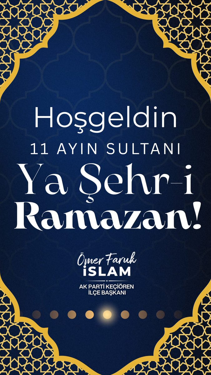 Gönlümüz bir, soframız bir! 🌙
Kalaba Mahallemizin Ramazan-ı Şerif’i mübarek olsun. AK Parti olarak her zamanki gibi mahallemizde, her sofrada yanınızdayız.
Hayırlı Ramazanlar Kalaba!🇹🇷
<a href="/AkpartiAnkara/">AK Parti Ankara</a> <a href="/AkKeciorenResmi/">AK Parti Keçiören</a> <a href="/omerfarukislam/">Ömer Faruk İSLAM</a> <a href="/CananBaranizgi/">Canan Baran İzgi</a>  <a href="/UnalAltunkaya40/">Ünal ALTUNKAYA 🇹🇷</a>  <a href="/gokayozcan/">Gökay ÖZCAN</a>