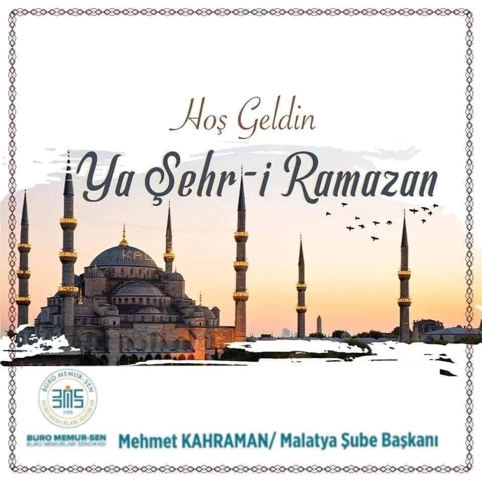 Hoş geldin Ya Şehri Ramazan 🌙

Başı rahmet, ortası mağfiret, sonu ise cehennem azabından kurtuluş olan, #11ayınSultanı #Ramazan-ı Şerif’in; başta aziz milletimiz olmak üzere, tüm İslam alemine ve insanlığa hayırlar getirmesini Rabbim’den niyaz ediyorum.