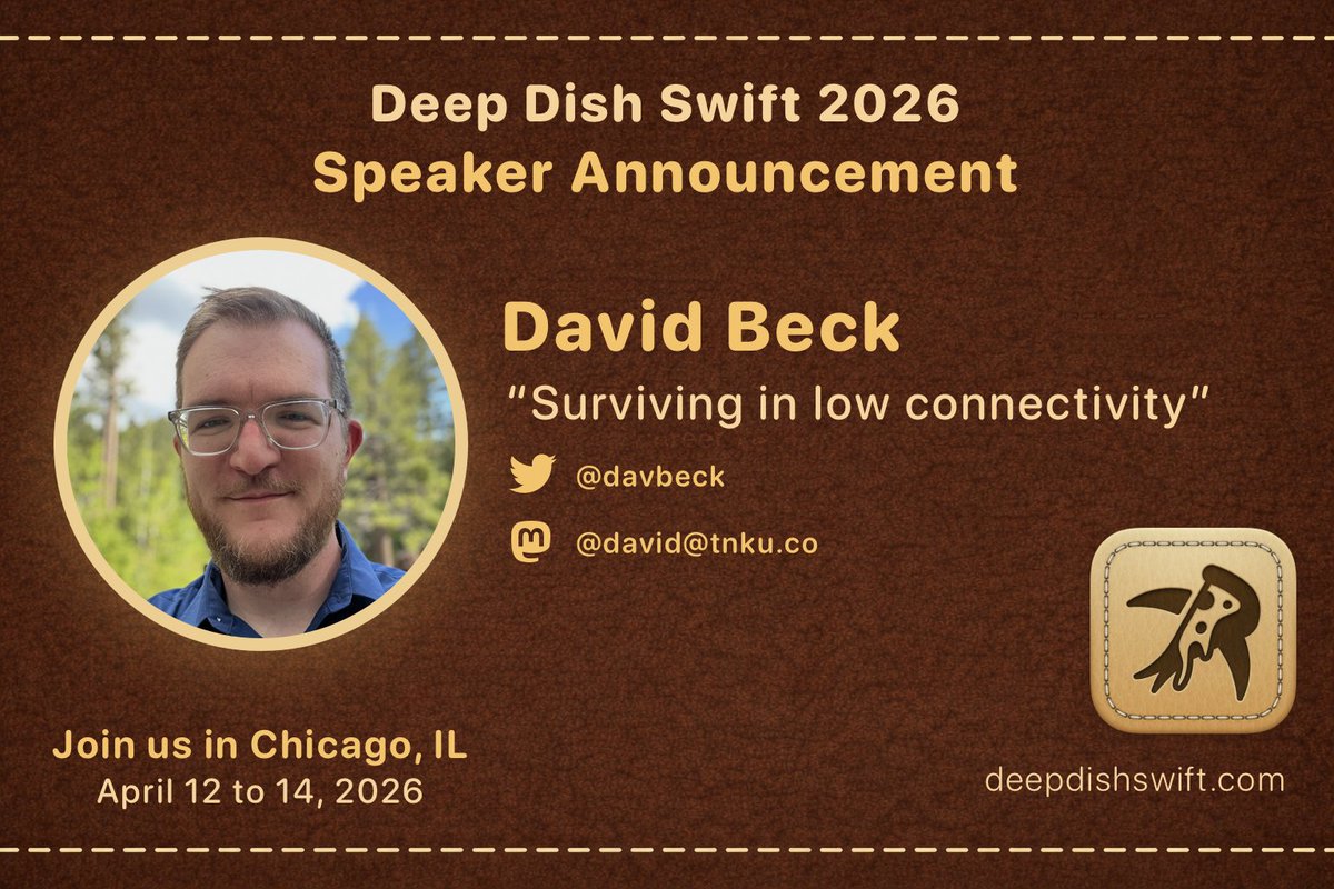 Deep Dish Swift 🍕 2026 tweet media
