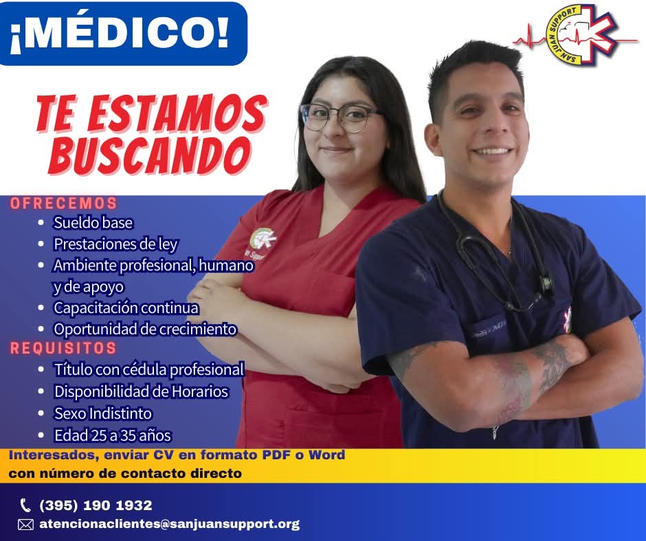 MoisesOctavioN1's tweet photo. Sueldo de 30,000 mensual, #Empleo #SeBusca #Medicos #Tendencia #doctor https://t.co/xFGF5clbfG