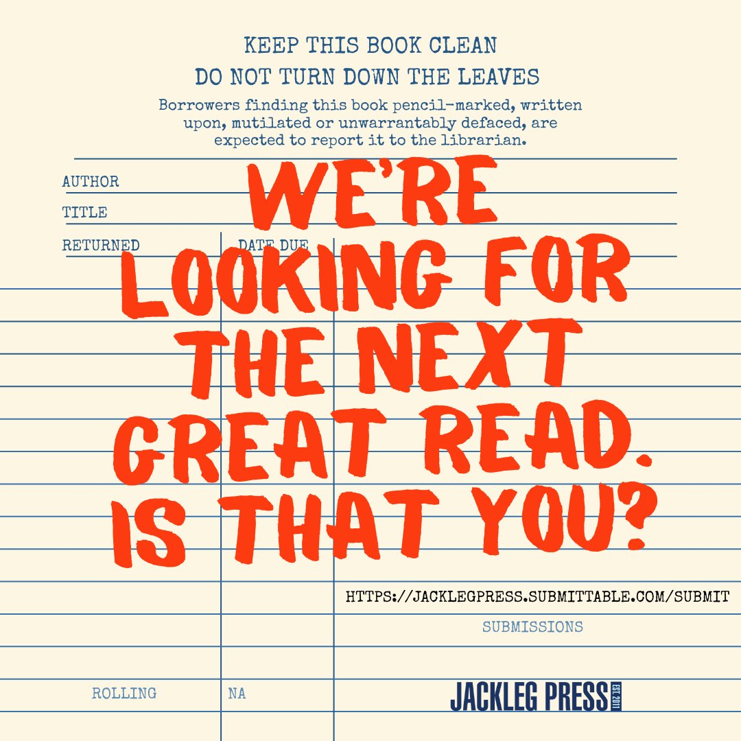 newpages's tweet photo. JackLeg Press has published books by Maureen Seaton, Zach Powers, &amp; Cornelia Maude Spelman. Look at recent titles &amp; consider them for your unpublished fiction, nonfiction or poetry manuscripts. $5 fee to query. Open year-round.
#writers #callformanuscripts https://t.co/OEm3dwWJo3 https://t.co/UanGdt68al
