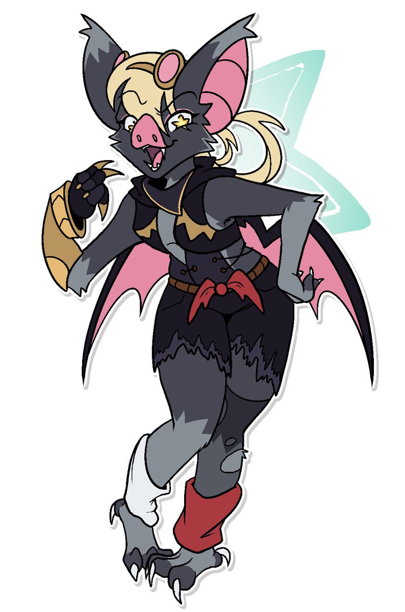 Genshin as furries..? Jahoda as a bat?? No waaaay... (should I do more-) 🦇✨ #GenshinImpact #Jahoda