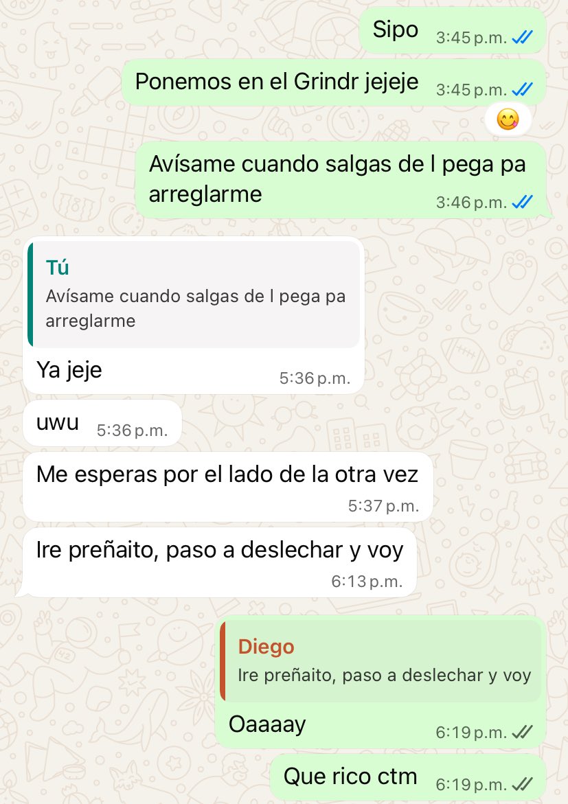 Ctm que rico cuando te dicen estooooo
CHUDAI