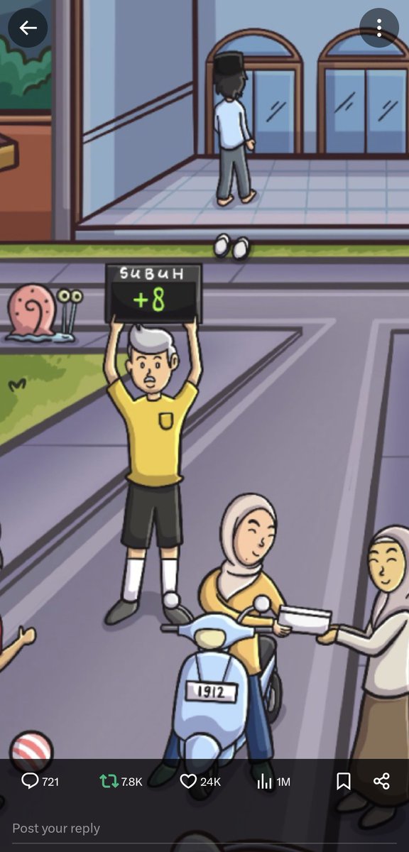 FahmiAgustian's tweet image. Ada yg ngeh kenapa di gambar ini ada ilustrasi wasit bawa papan dg teks "Subuh +8"?

Karena menurut Muhammadiyah, waktu Subuh di Indonesia saat ini terlalu pagi, sehingga Muhammadiyah dg ilmu hisabnya memutuskan untuk menambah waktu 8 menit dari yg sudah ditentukan sebelumnya.