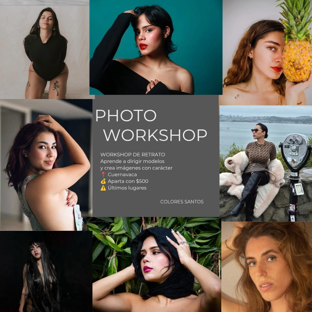 24_morelos's tweet image. SÉ UN EXPERTO EN LA FOTOGRAFÍA 📸

Para #fotógrafos principiantes y profesionales que quieran subir su nivel y aprender a dirigir #modelos con seguridad, este 7 de marzo vive una experiencia práctica en locaciones reales y construye retratos con carácter para tu book.

Impartido
