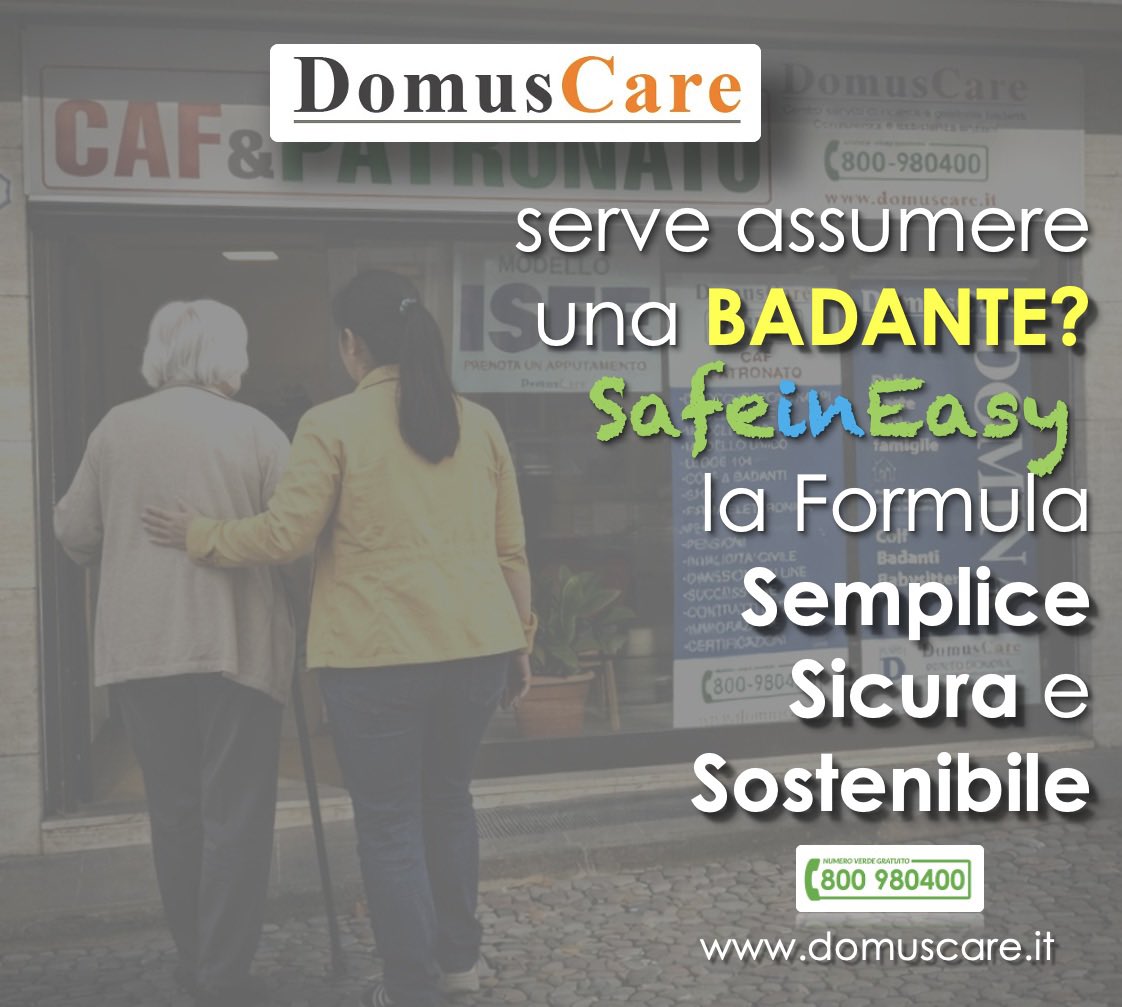 dibrizio's tweet photo. 🔔 Serve una #badante? In questo caso le difficoltà sono due: cercare una operatrice adatta e disponibile poi gestire il rapporto di lavoro in modo corretto e poco impegnativo.
🎯 La migliore soluzione? #SafeinEasy la formula Semplice, Sicura e Sostenibile
https://t.co/tUzXVFceqg https://t.co/7MalzaKTwm