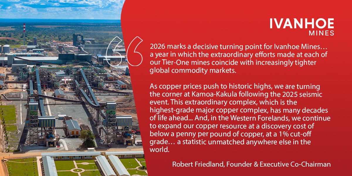 Ivanhoe Mines announces 2025 Q4 and Annual Financial Results 
🔗tinyurl.com/bdftdv84